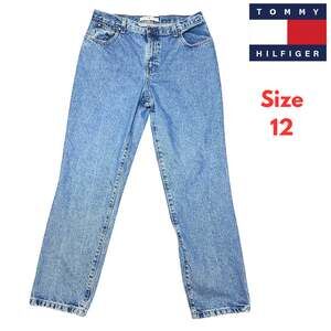 Vintage Tommy Hilfiger Womens Jeans Sz 12 High Rise Y2K 2002 100% Cotton RARE